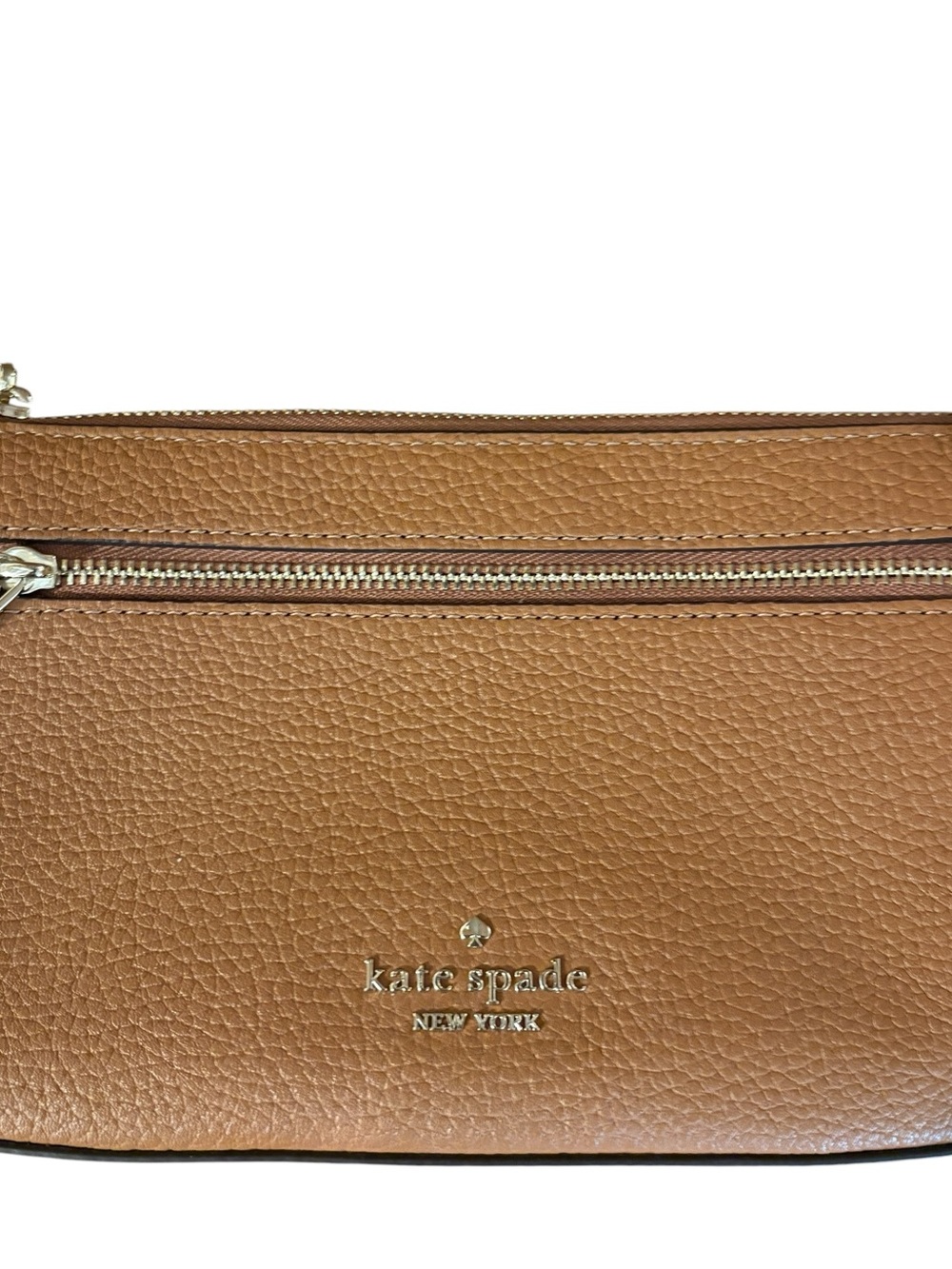 Kate Spade Pebble Leather Shoulder Bag Brown Minimalist Lightweight Quiet Luxury - Picture 12 of 12